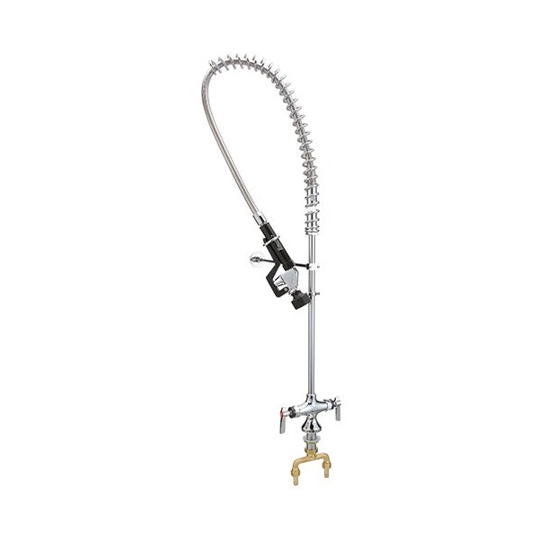Faucet, P/R, Wl Mnt , Chrm, Comp Vlv, Llc